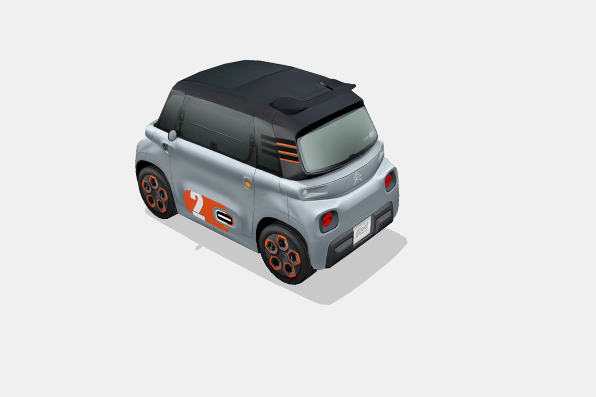Citroen Ami Pop 2020 Low-poly 3D model_7