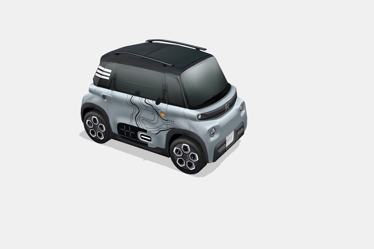 Citroen Ami Vibe 2020 Low-poly 3D model_14