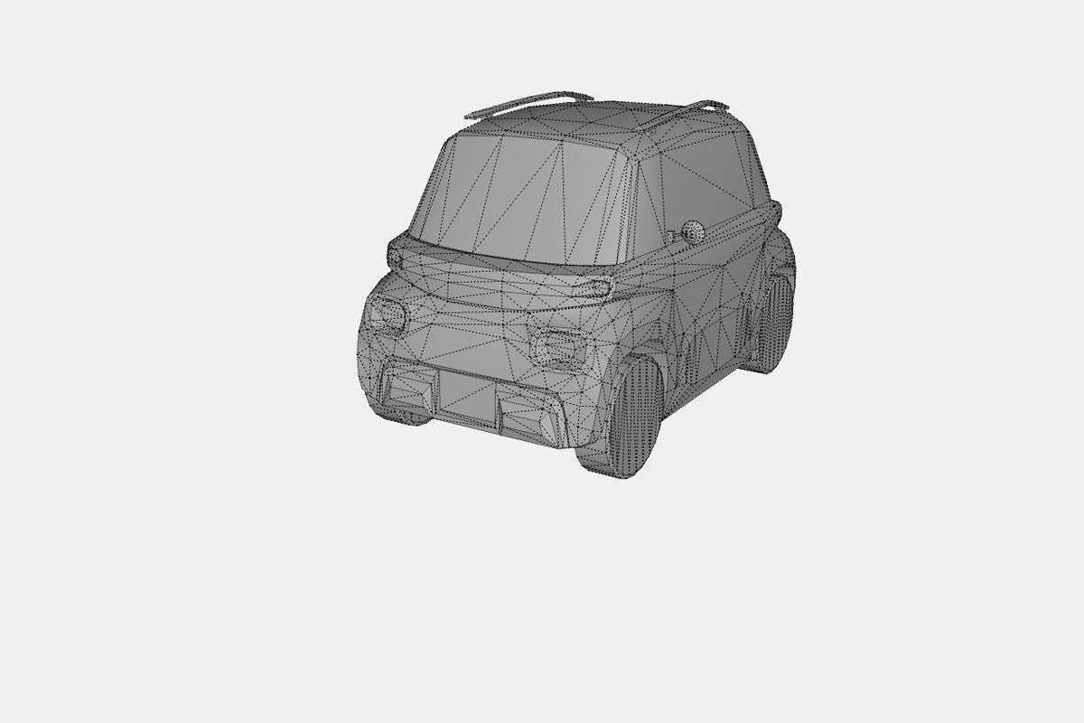 Citroen Ami Vibe 2020 Low-poly 3D model_18
