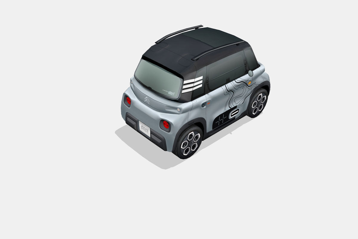 Citroen Ami Vibe 2020 Low-poly 3D model_12