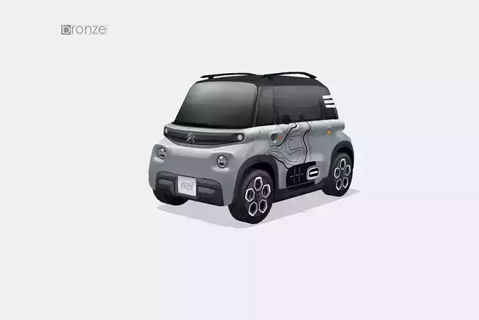 Citroen Ami Vibe 2020 Low-poly 3D model