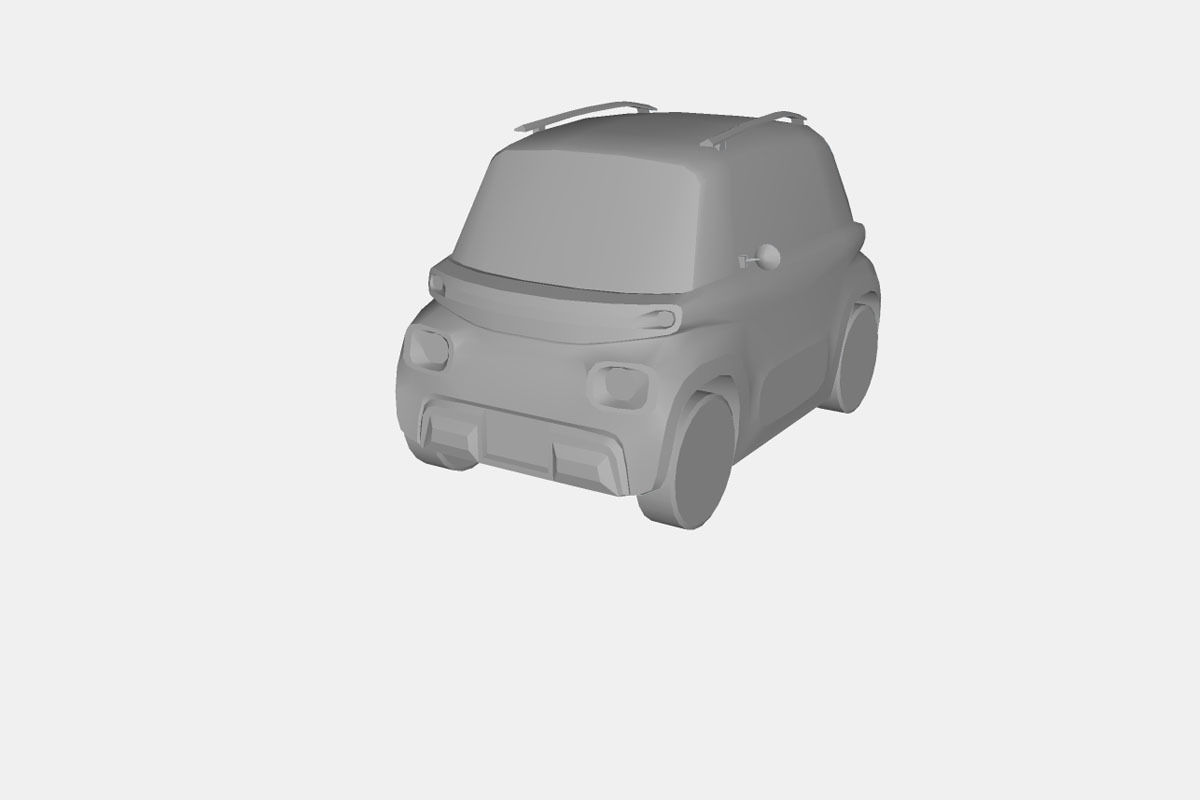 Citroen Ami Vibe 2020 Low-poly 3D model_20