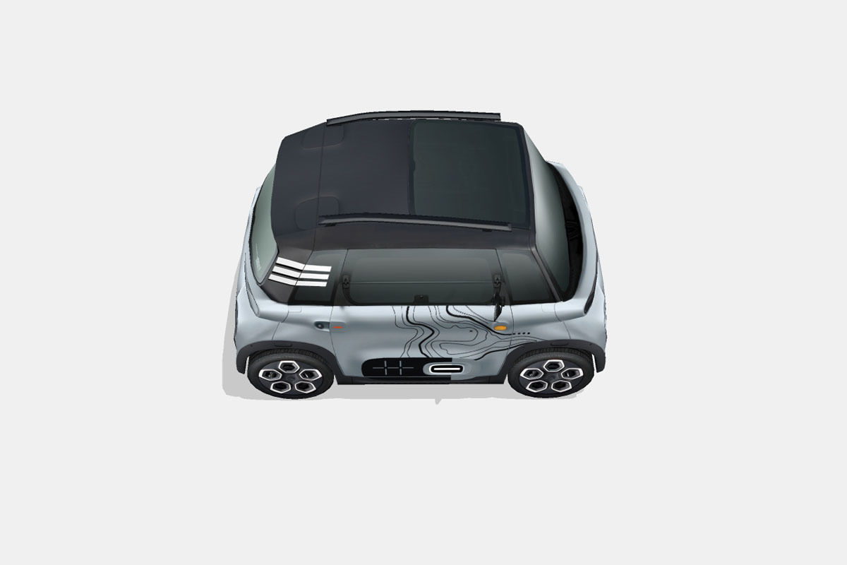 Citroen Ami Vibe 2020 Low-poly 3D model_13