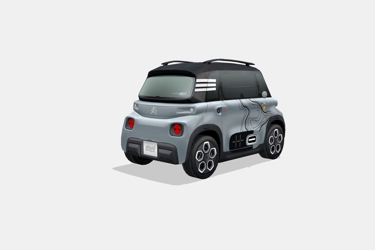 Citroen Ami Vibe 2020 Low-poly 3D model_2