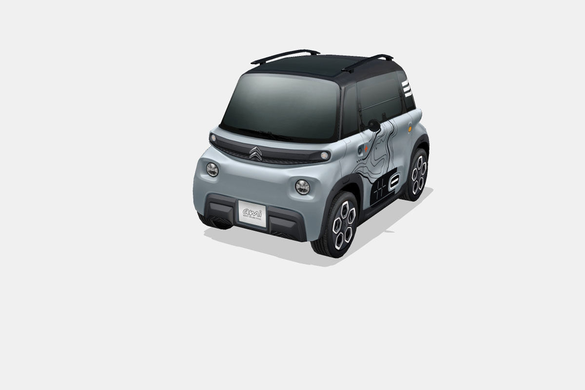 Citroen Ami Vibe 2020 Low-poly 3D model_5