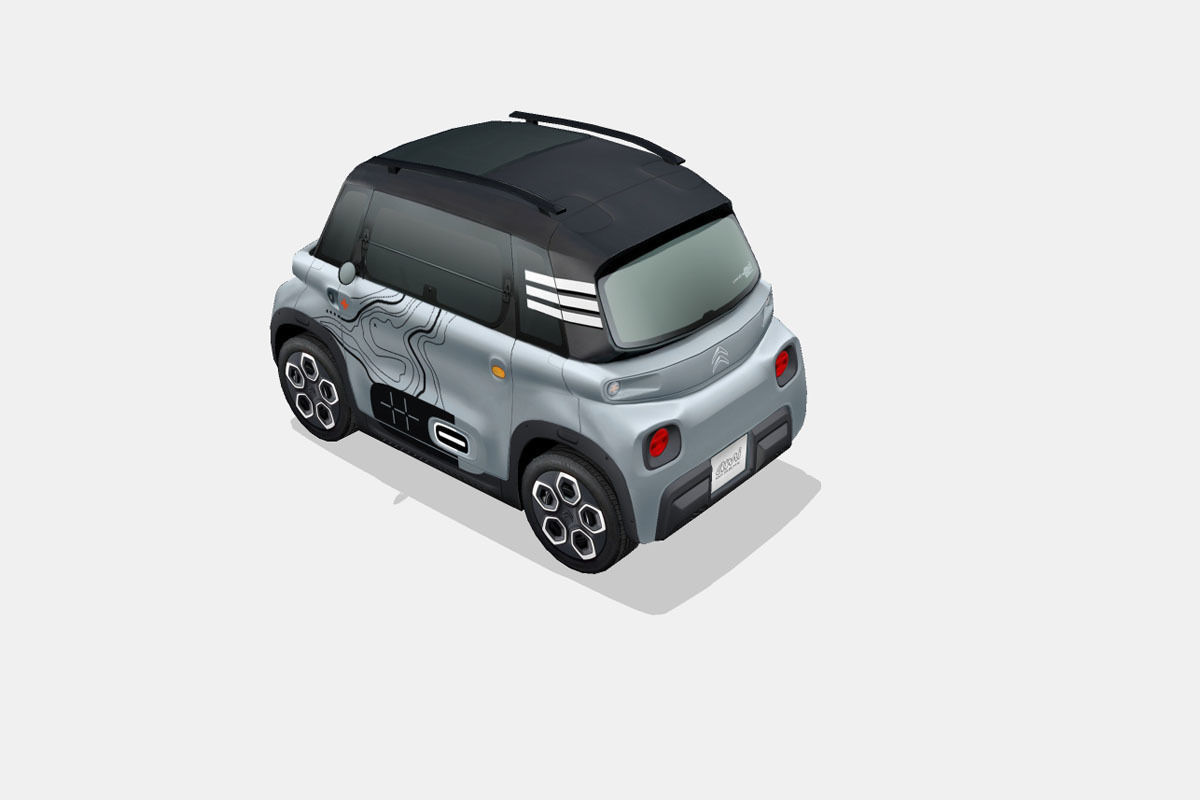 Citroen Ami Vibe 2020 Low-poly 3D model_7