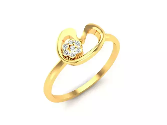 Ring-6209 diamond ring gold