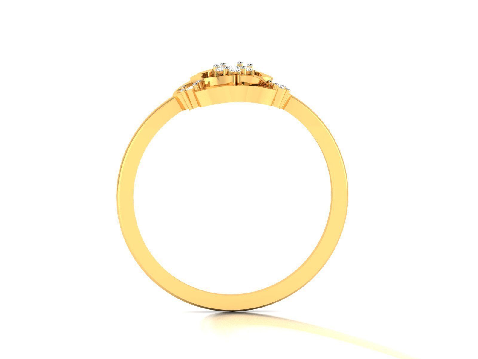 Ring-6199 diamond ring gold 3D print model_6