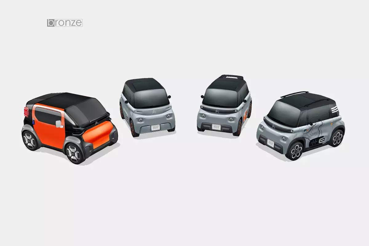 Citroen Ami colection 3D Model Collection_0