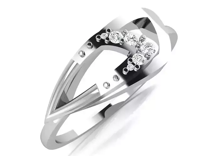 Ring-6169 diamond ring gold