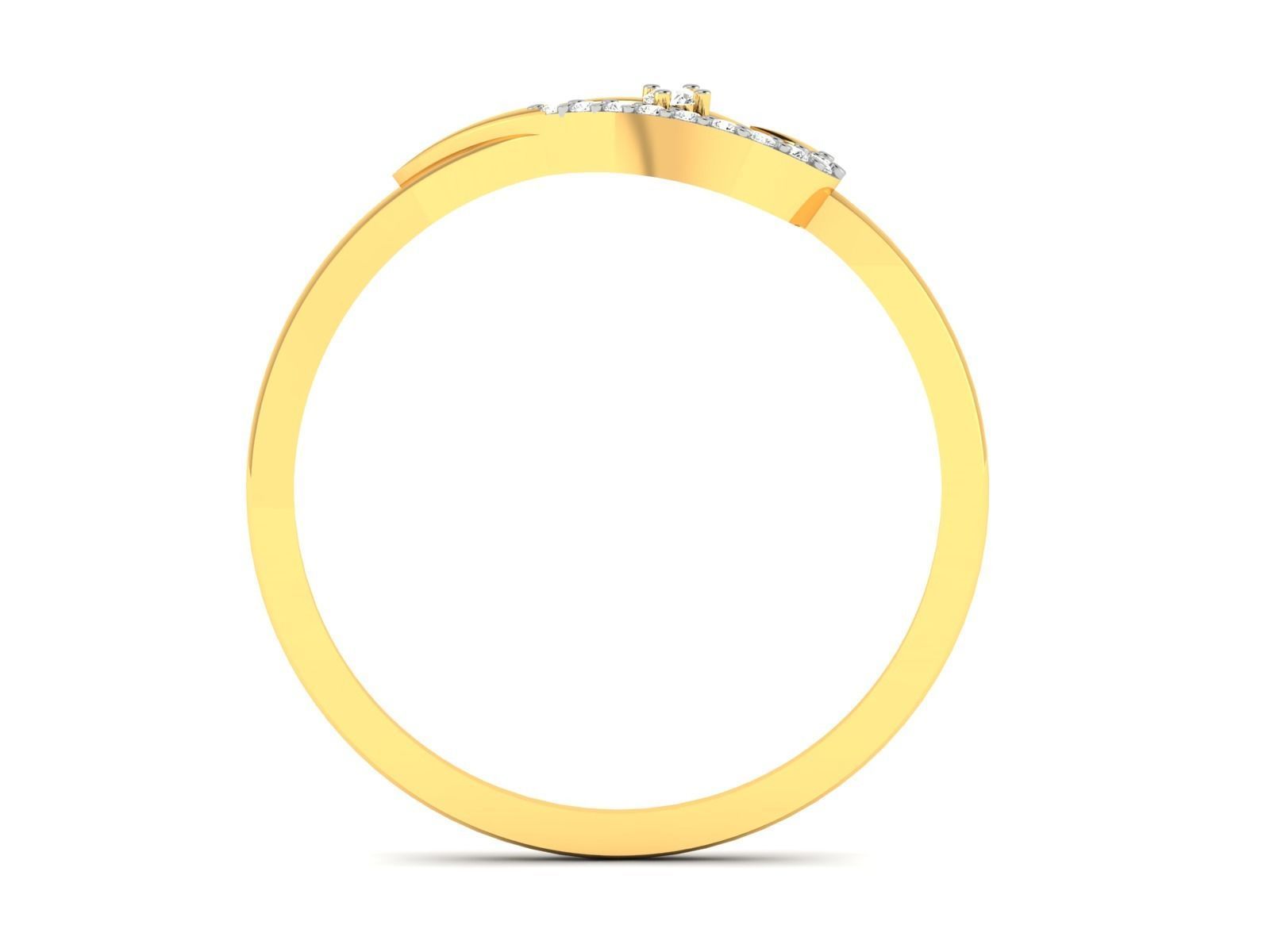 Ring-6151 elegant diamond ring gold 3D print model_3