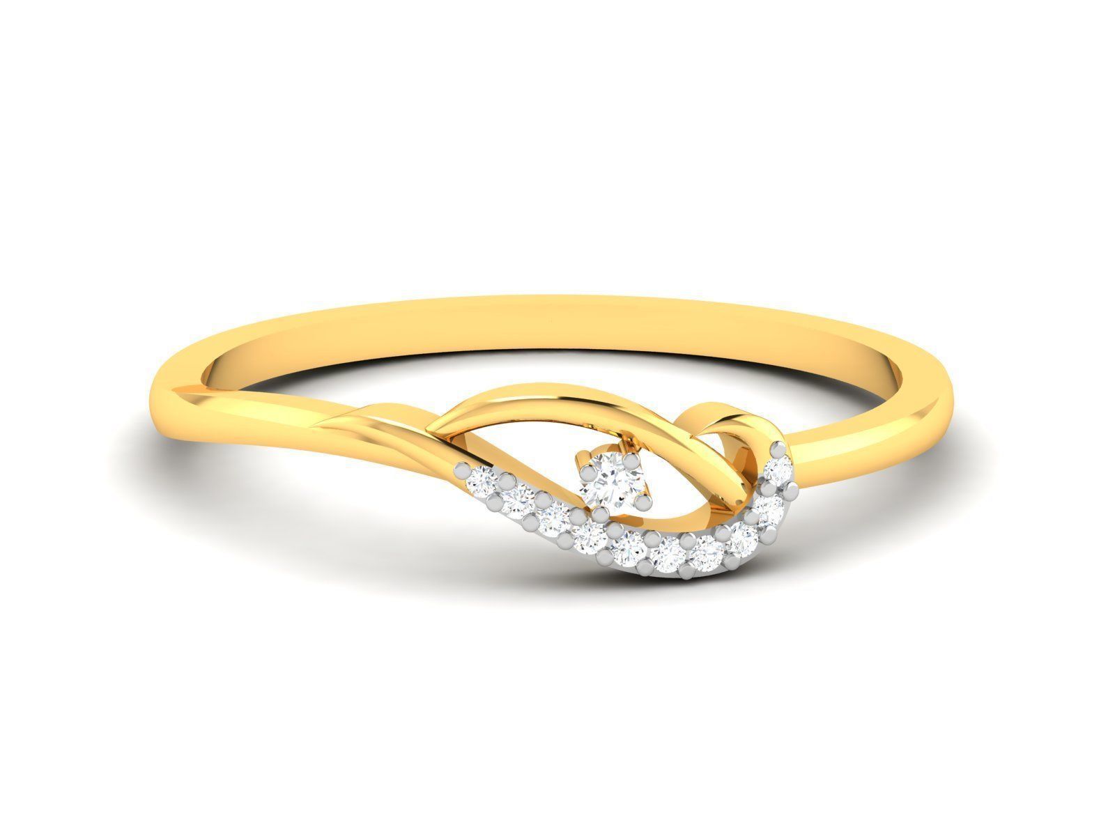 Ring-6151 elegant diamond ring gold 3D print model_6