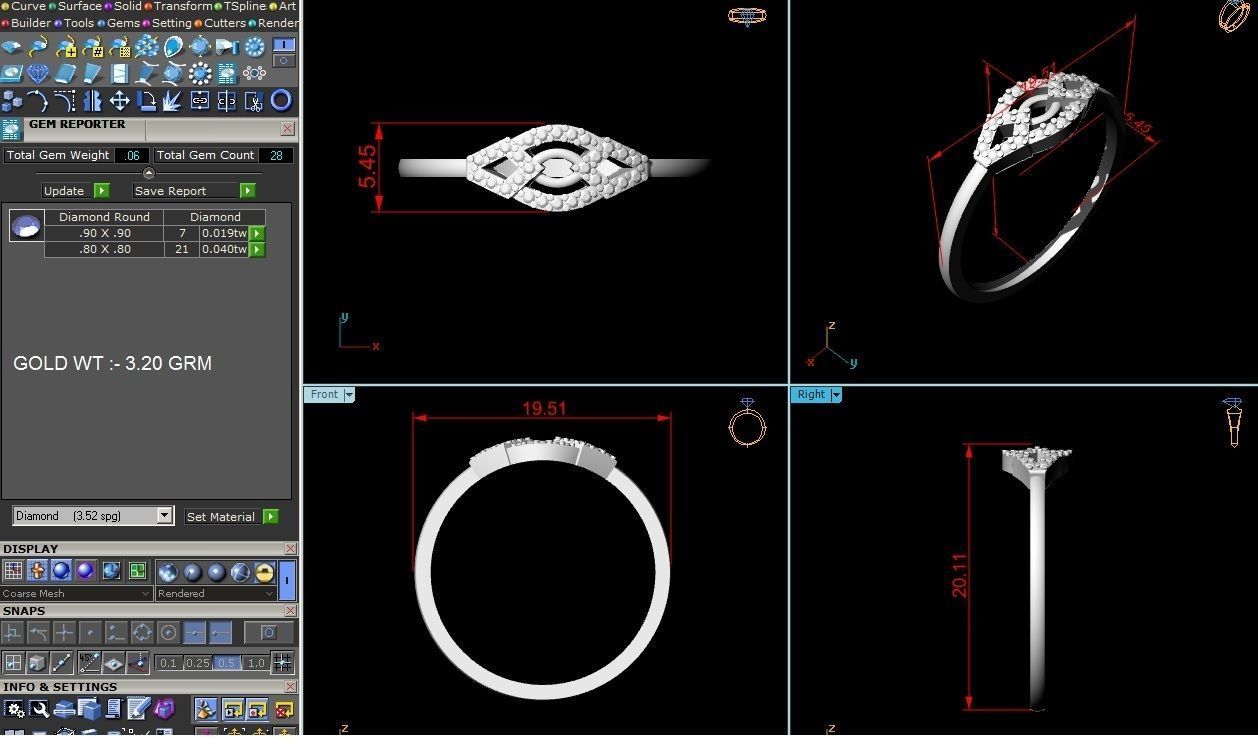 Ring-6150 engagement ring 3D print model_8