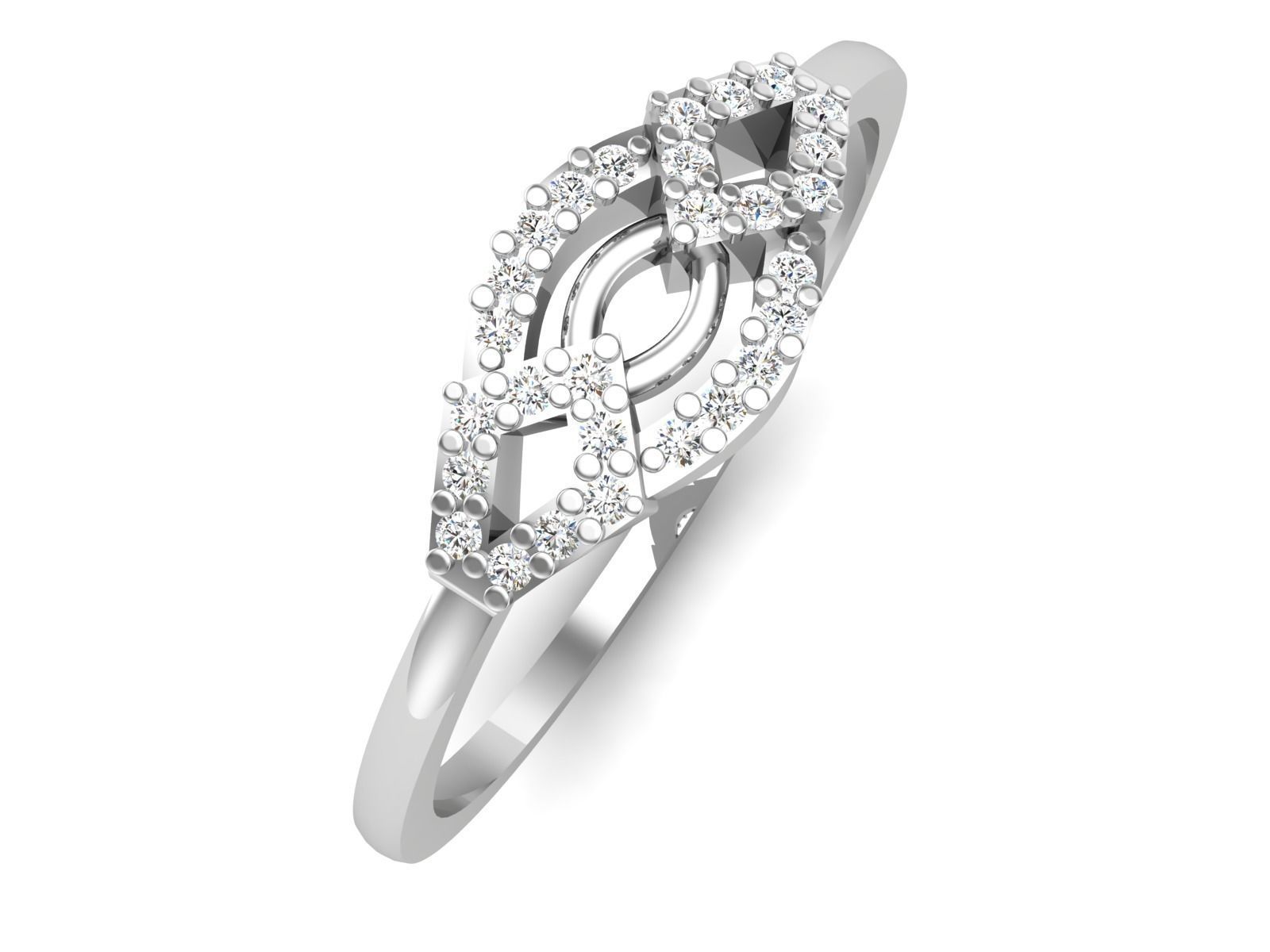 Ring-6150 engagement ring 3D print model_1