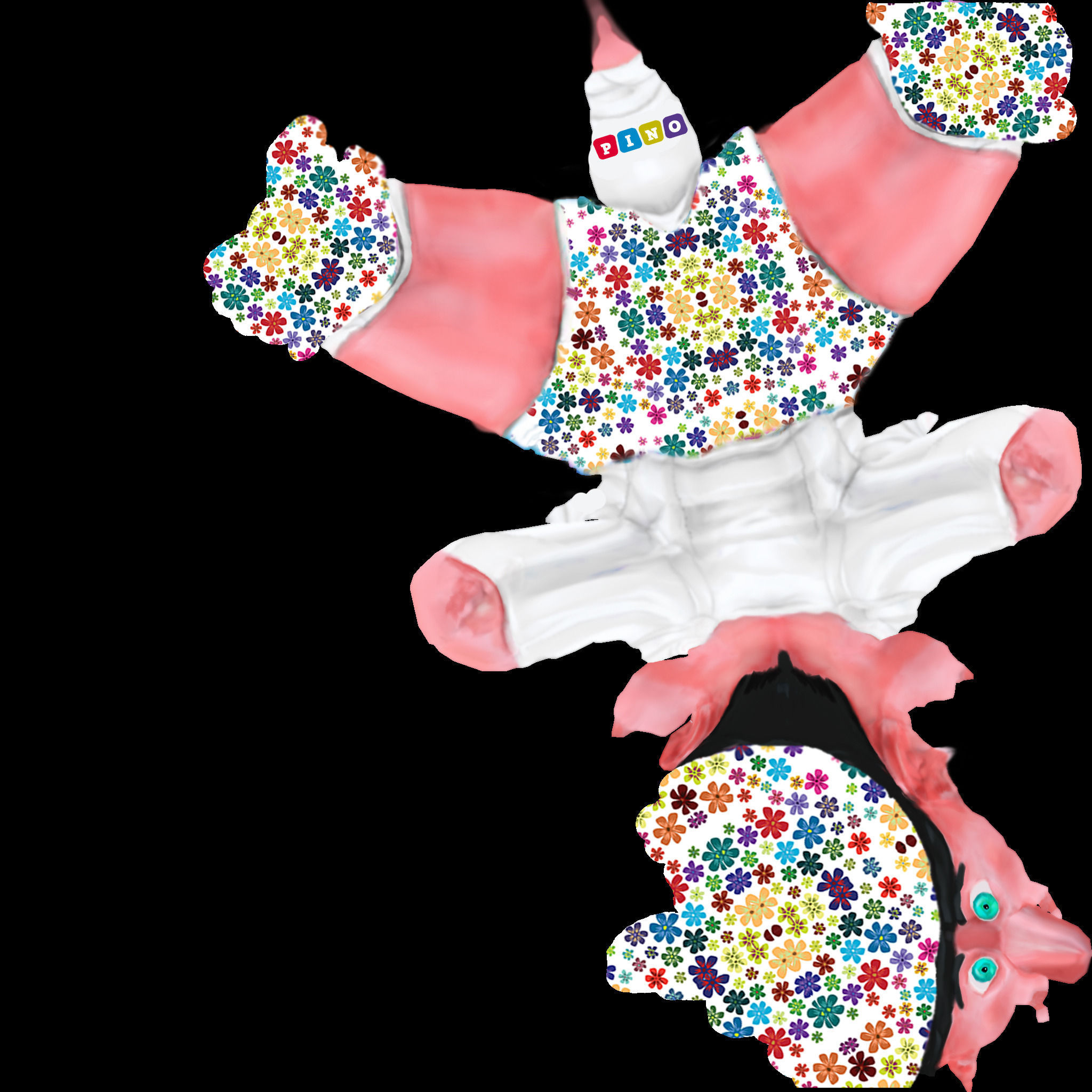 PINOCCHIO gnome Low-poly 3D model_7