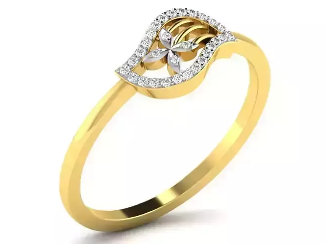 Ring-6089 diamond ring gold