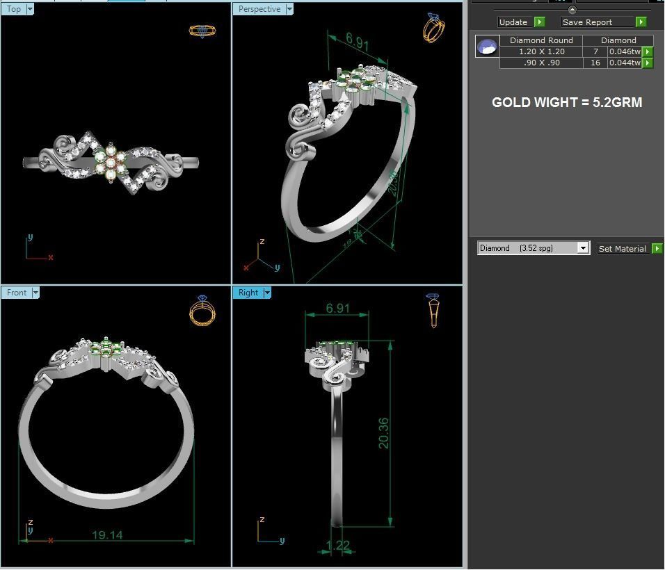 Ring-6068 ring with diamonds 3D print model_3