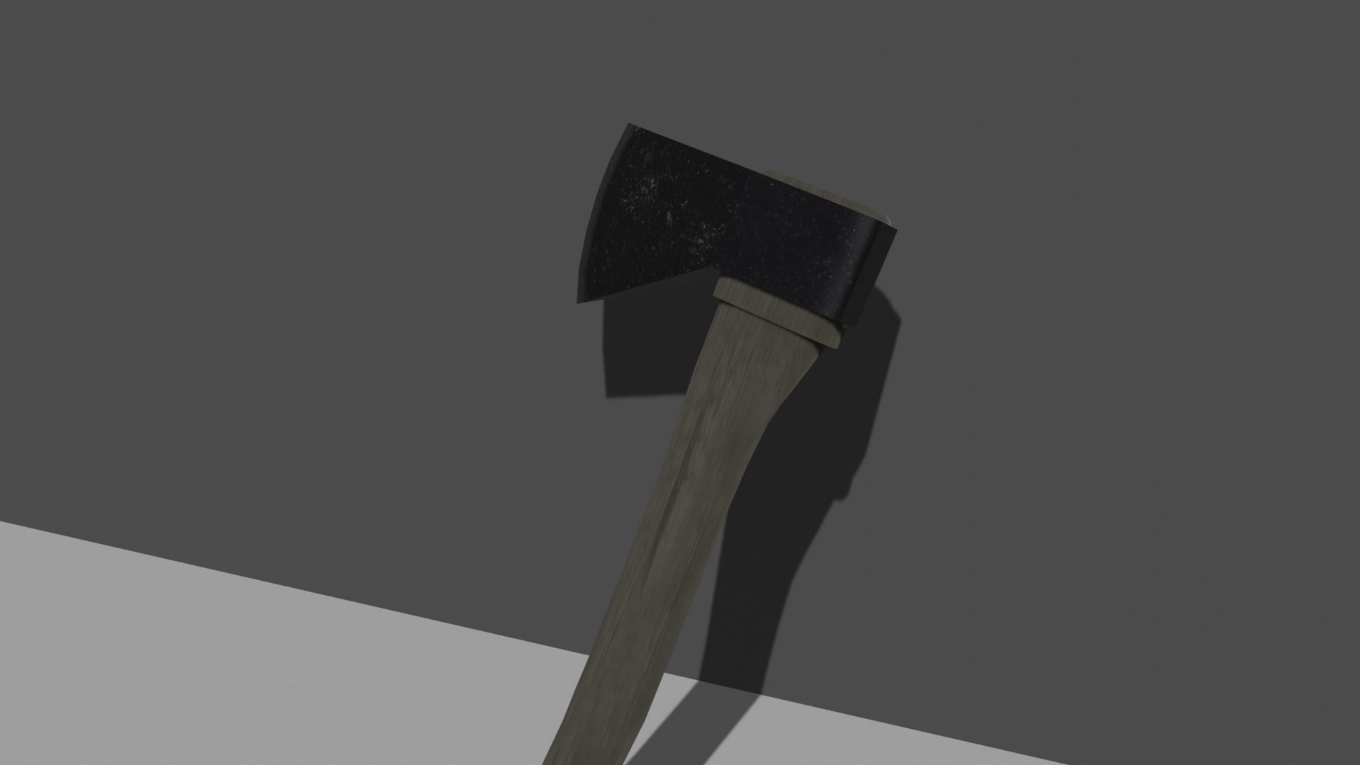 Axe model Low-poly 3D model_1