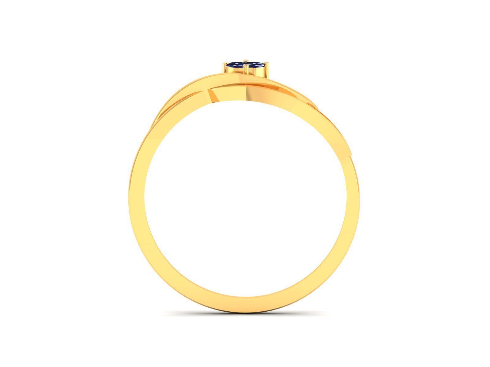 Ring-6047 sapphire ring gold 3D print model_4