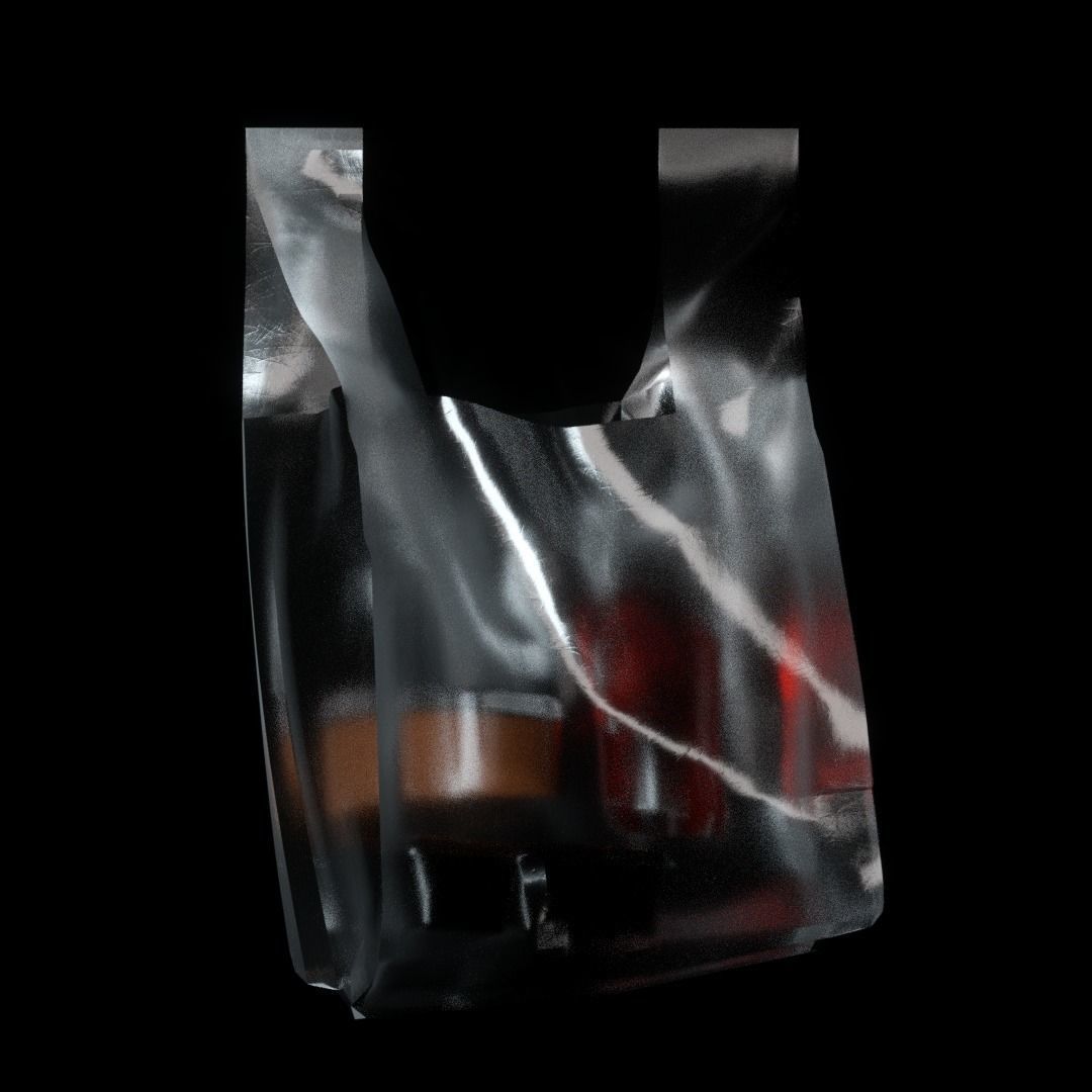 Plastic Bag 3D model 3D model_1