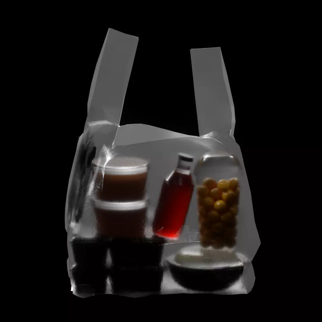 Plastic Bag 3D model 3D model_0