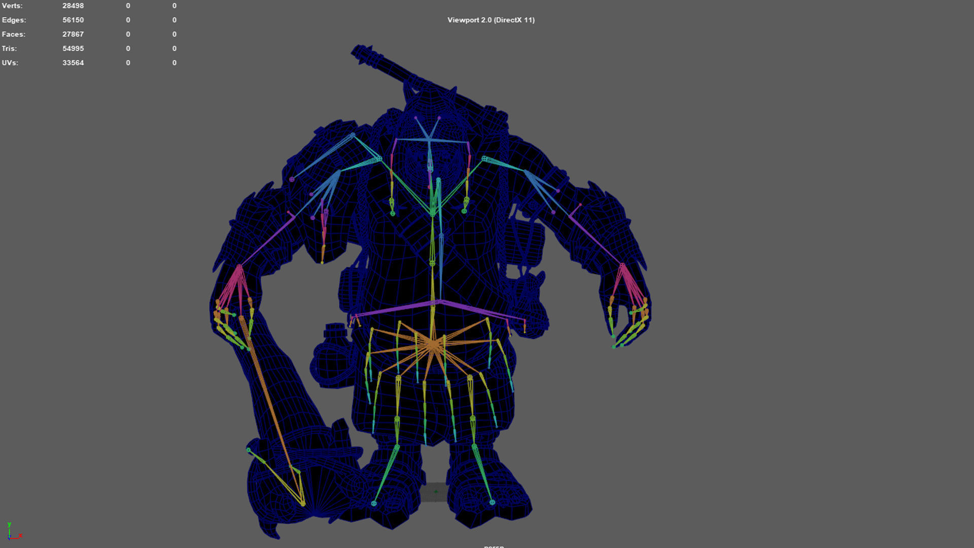Troll Lumberjack Low-poly 3D model_14