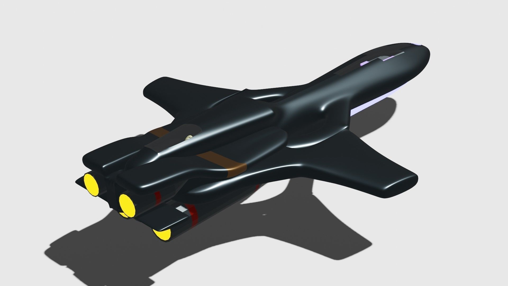 spaceship killer 3D model_2