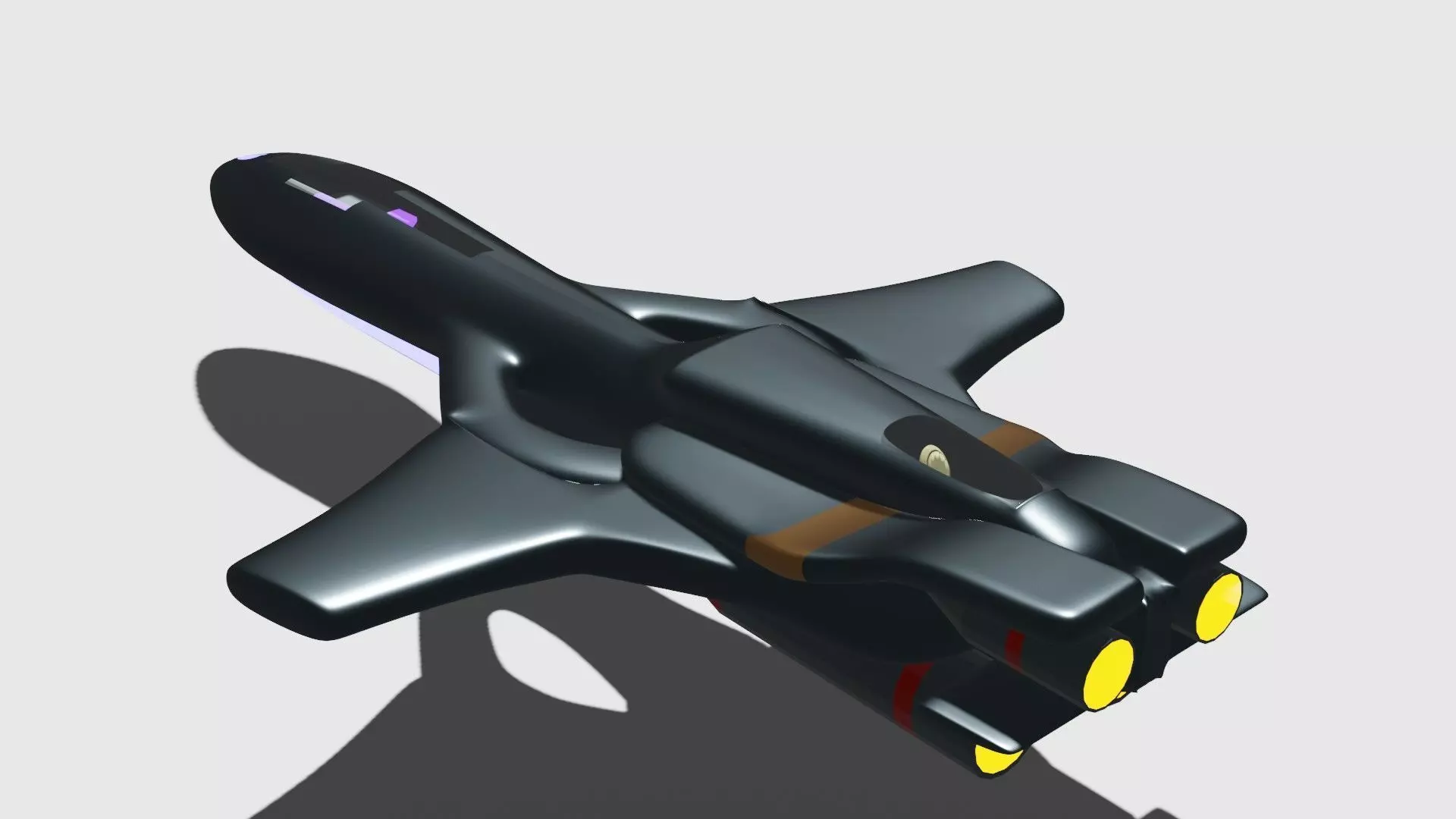 spaceship killer 3D model_0