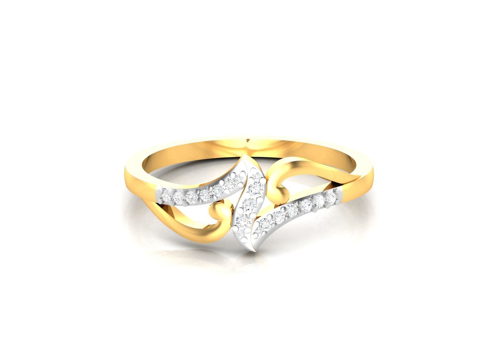 Ring-6375 elegant diamond ring gold 3D print model_6