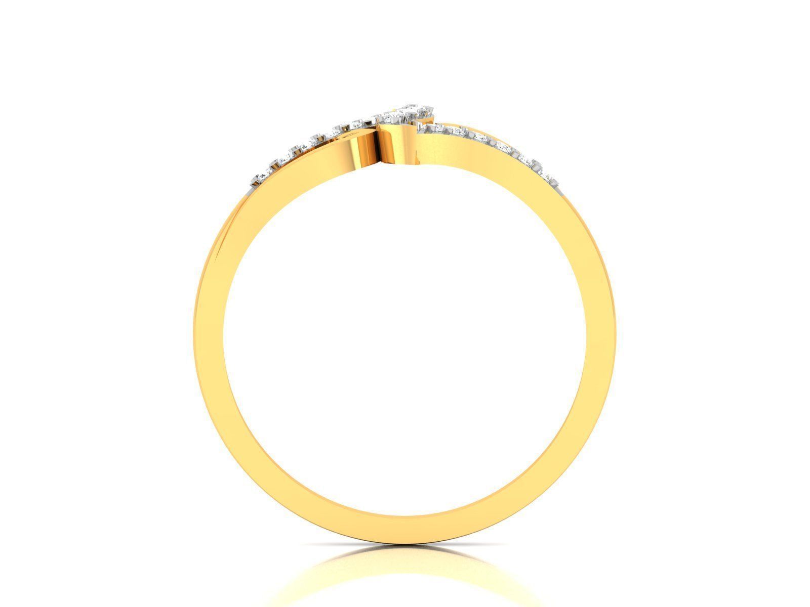 Ring-6375 elegant diamond ring gold 3D print model_1