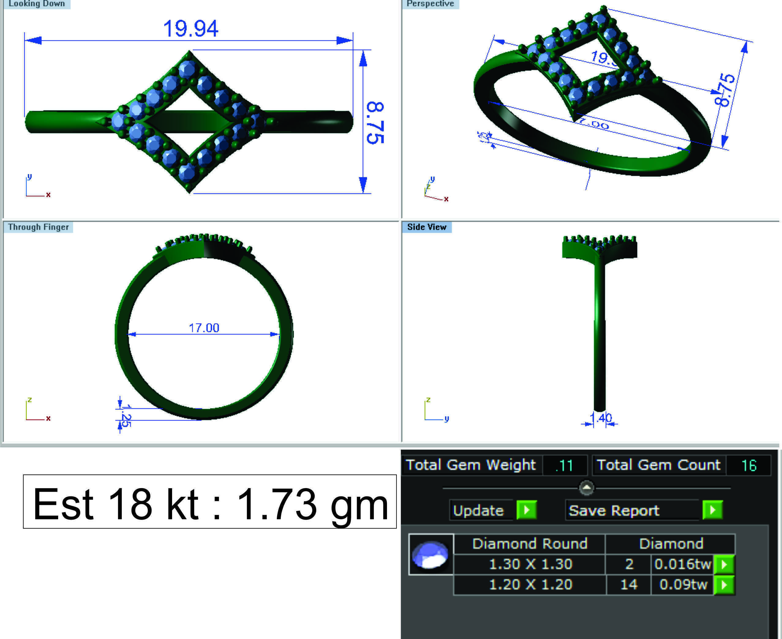 Women ring 3dm render detail 3D print model 3D print model_8