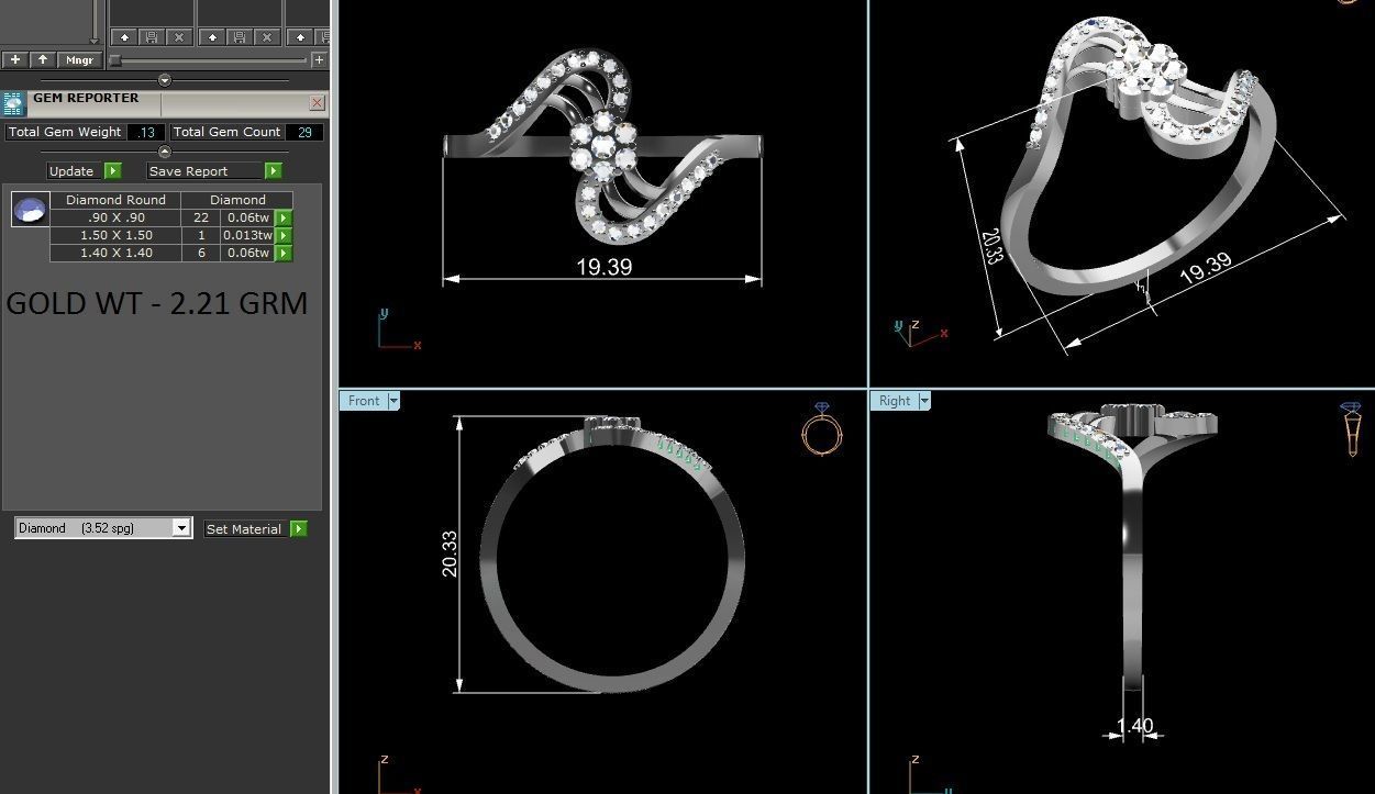 Ring-6339 diamond ring 3D print model_8