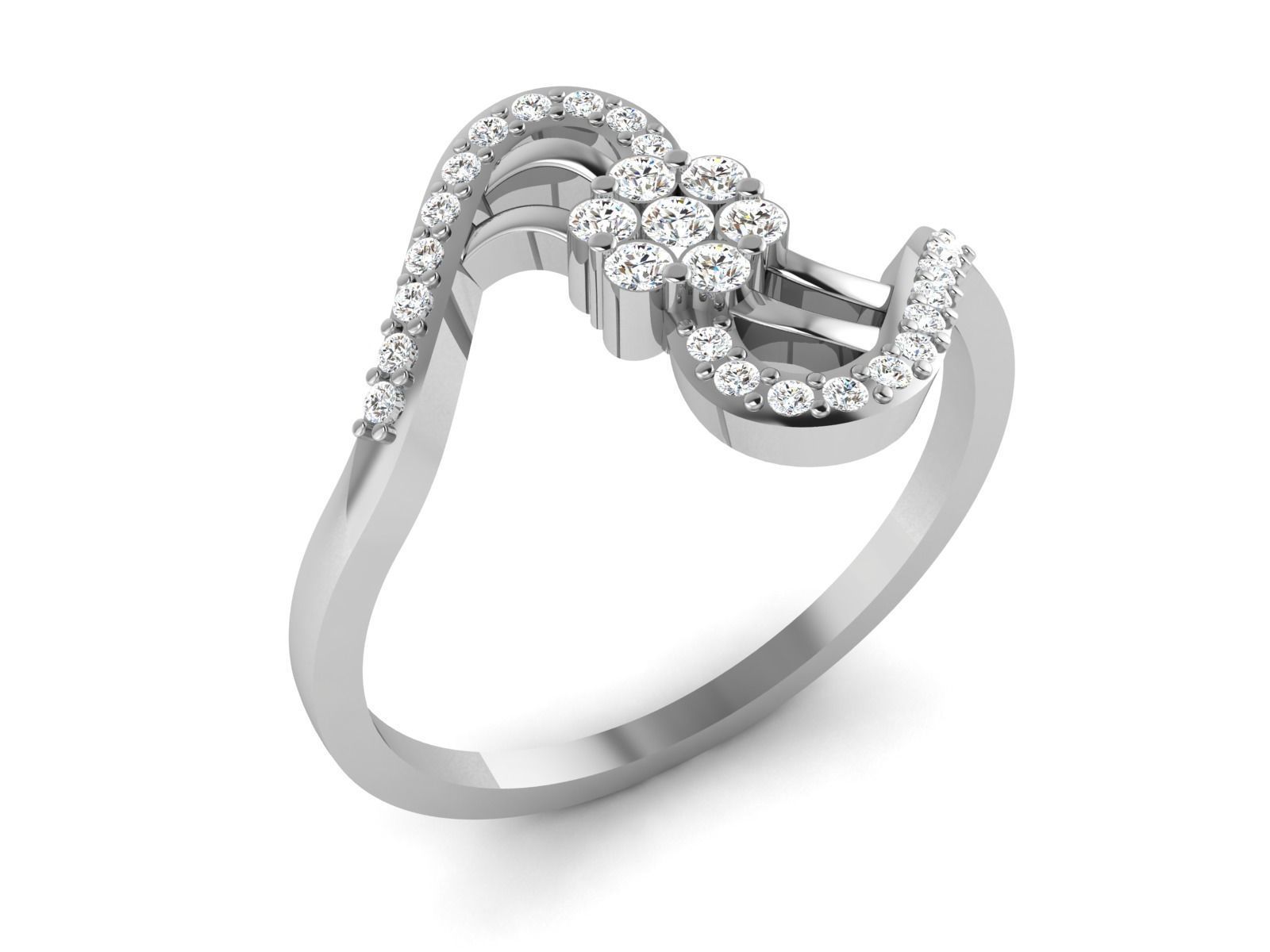 Ring-6339 diamond ring 3D print model_1