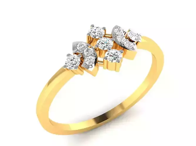 Ring-6335 diamond ring gold