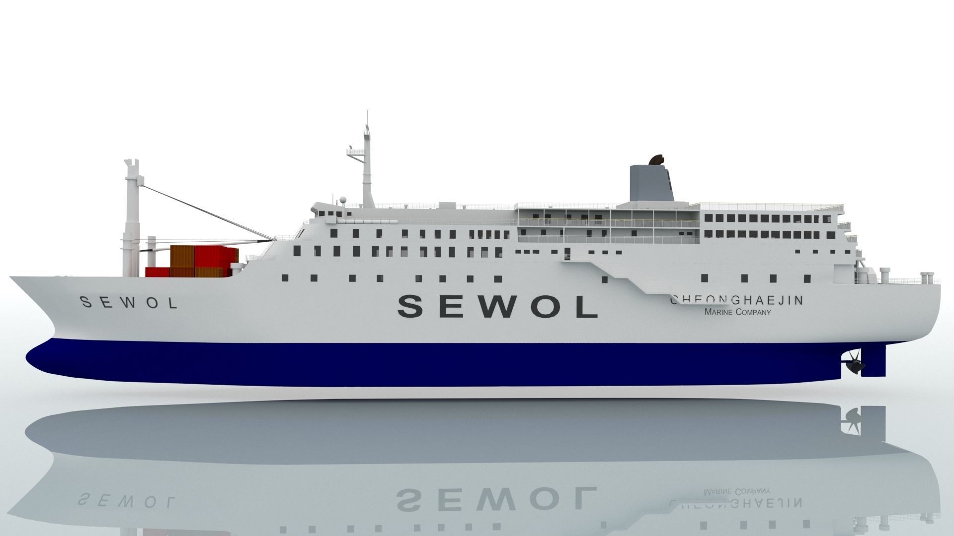 MV Sewol 3D model_3