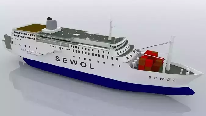 MV Sewol 3D model