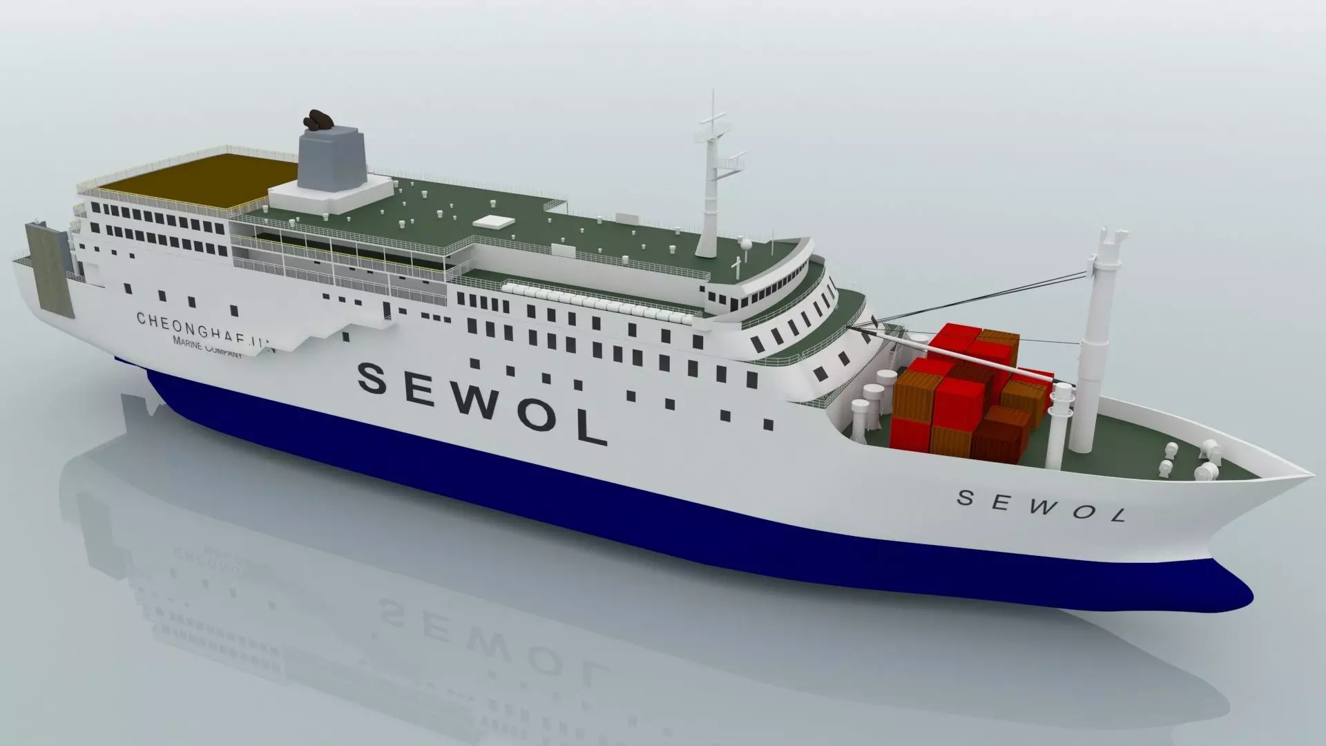MV Sewol 3D model_0