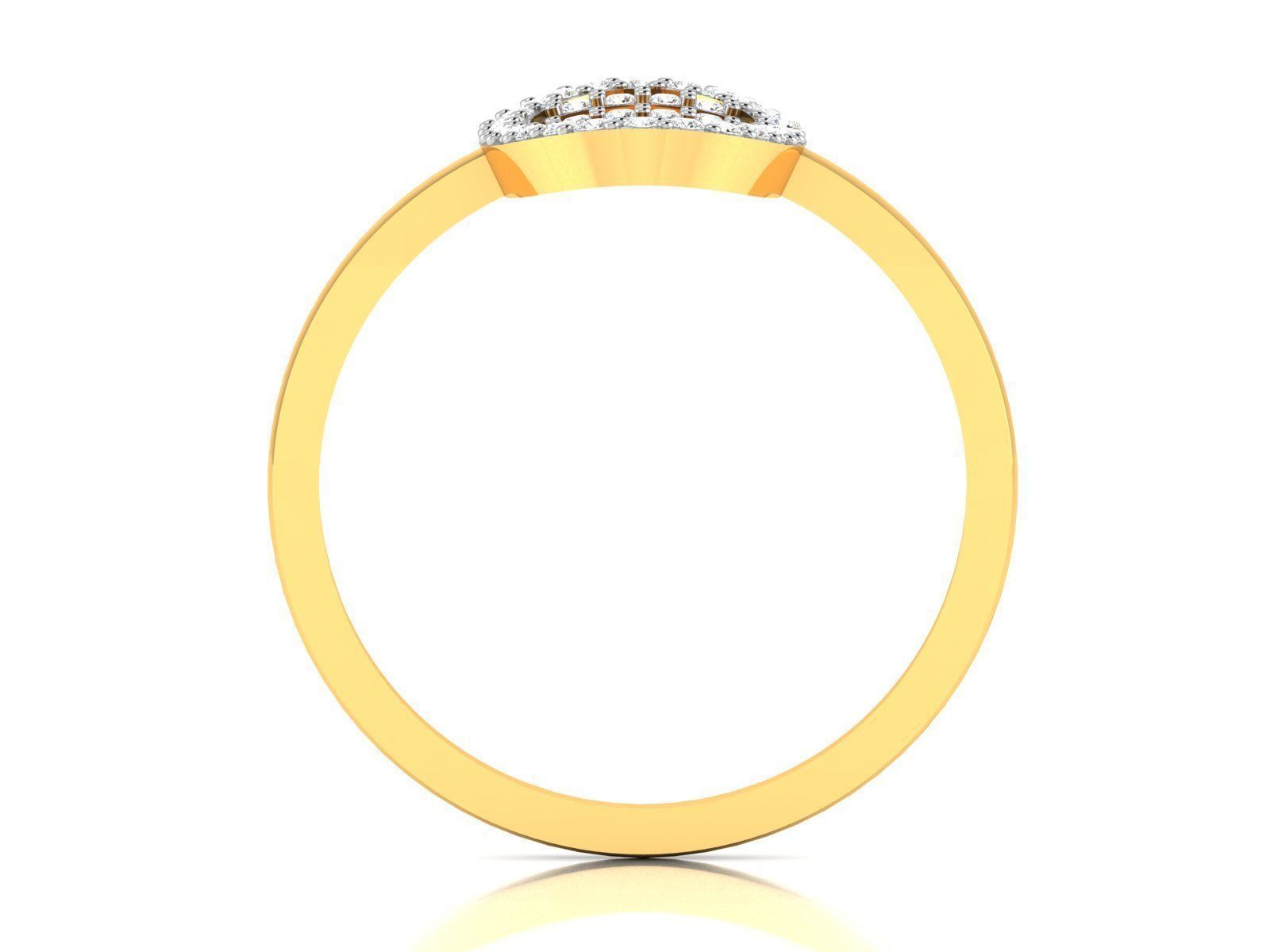 Ring-6316 oval diamond ring gold 3D print model_5