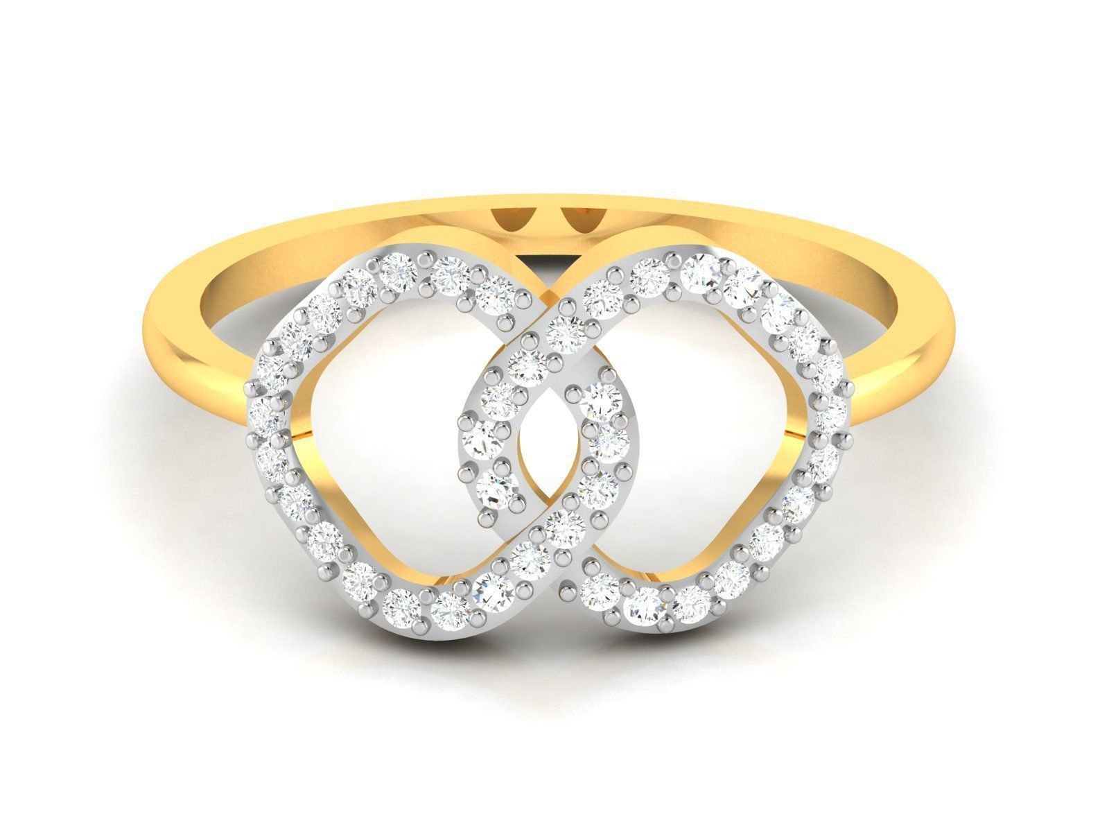 Ring-6314 diamond ring gold 3D print model_10
