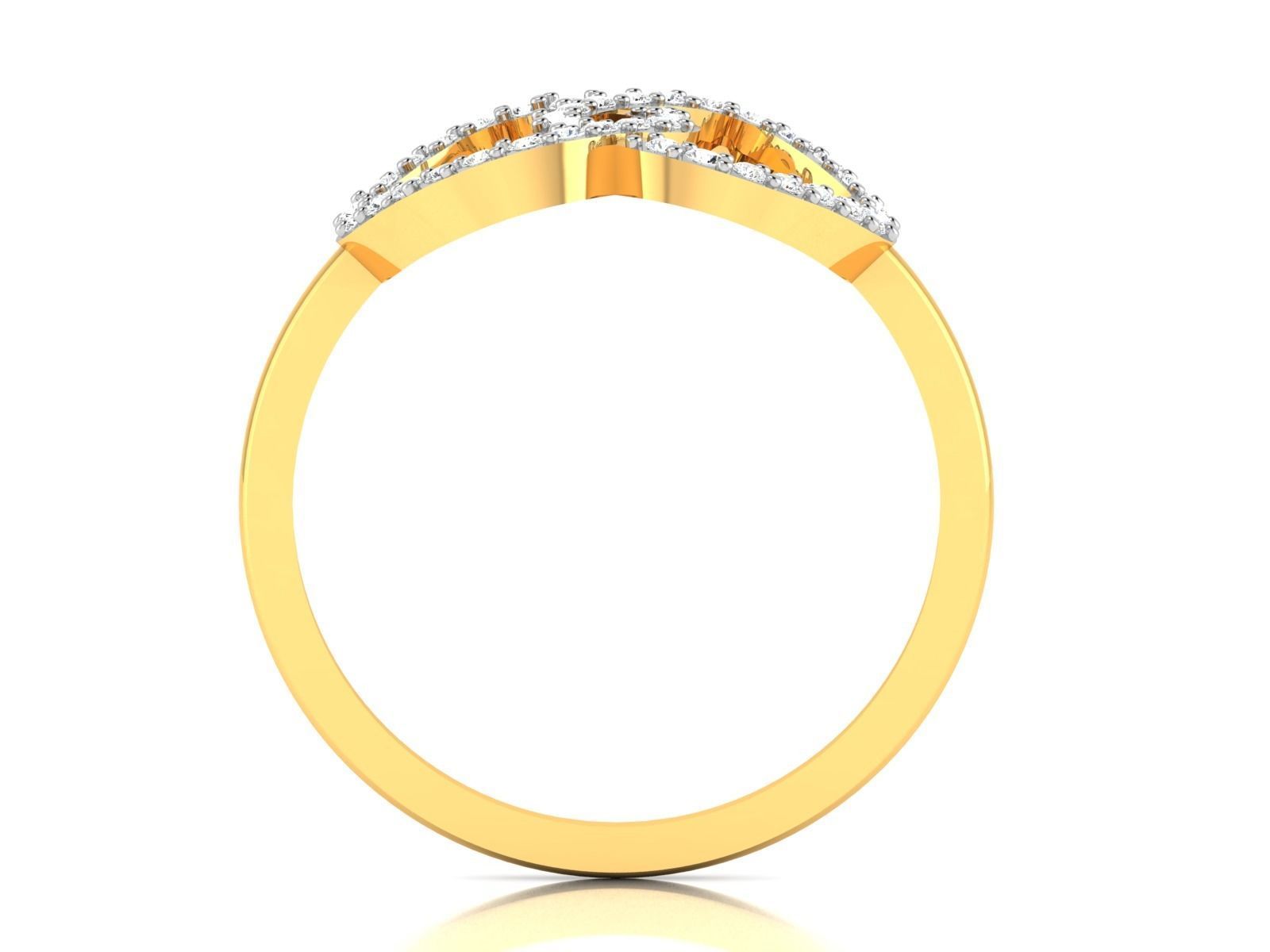 Ring-6314 diamond ring gold 3D print model_5