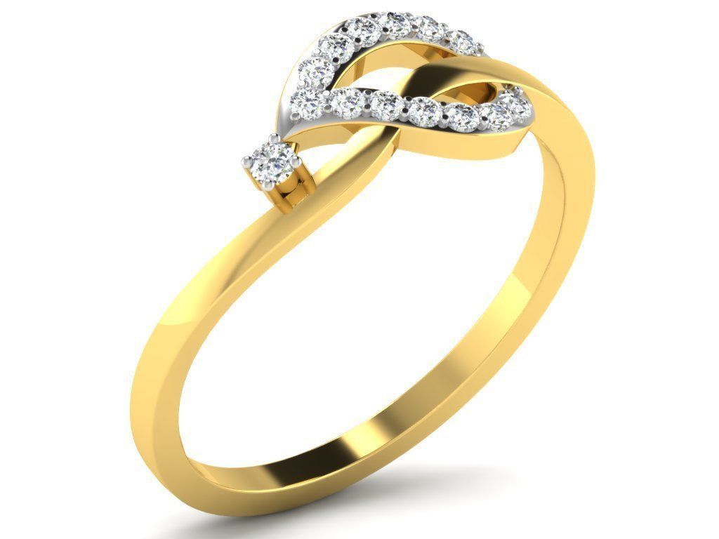 Ring-6298 elegant diamond ring gold 3D print model_9