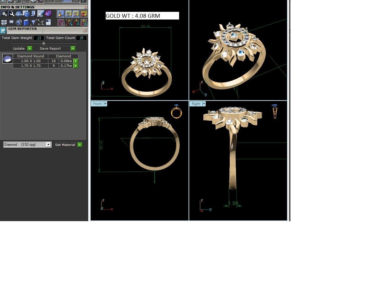 Ring-6294 diamond sun ring gold 3D print model_11