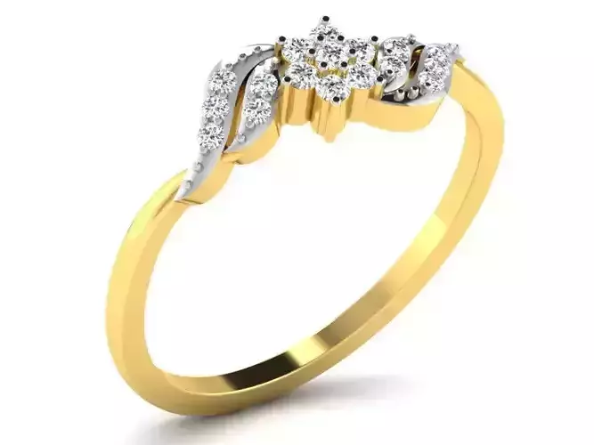 Ring-6275 diamond ring gold