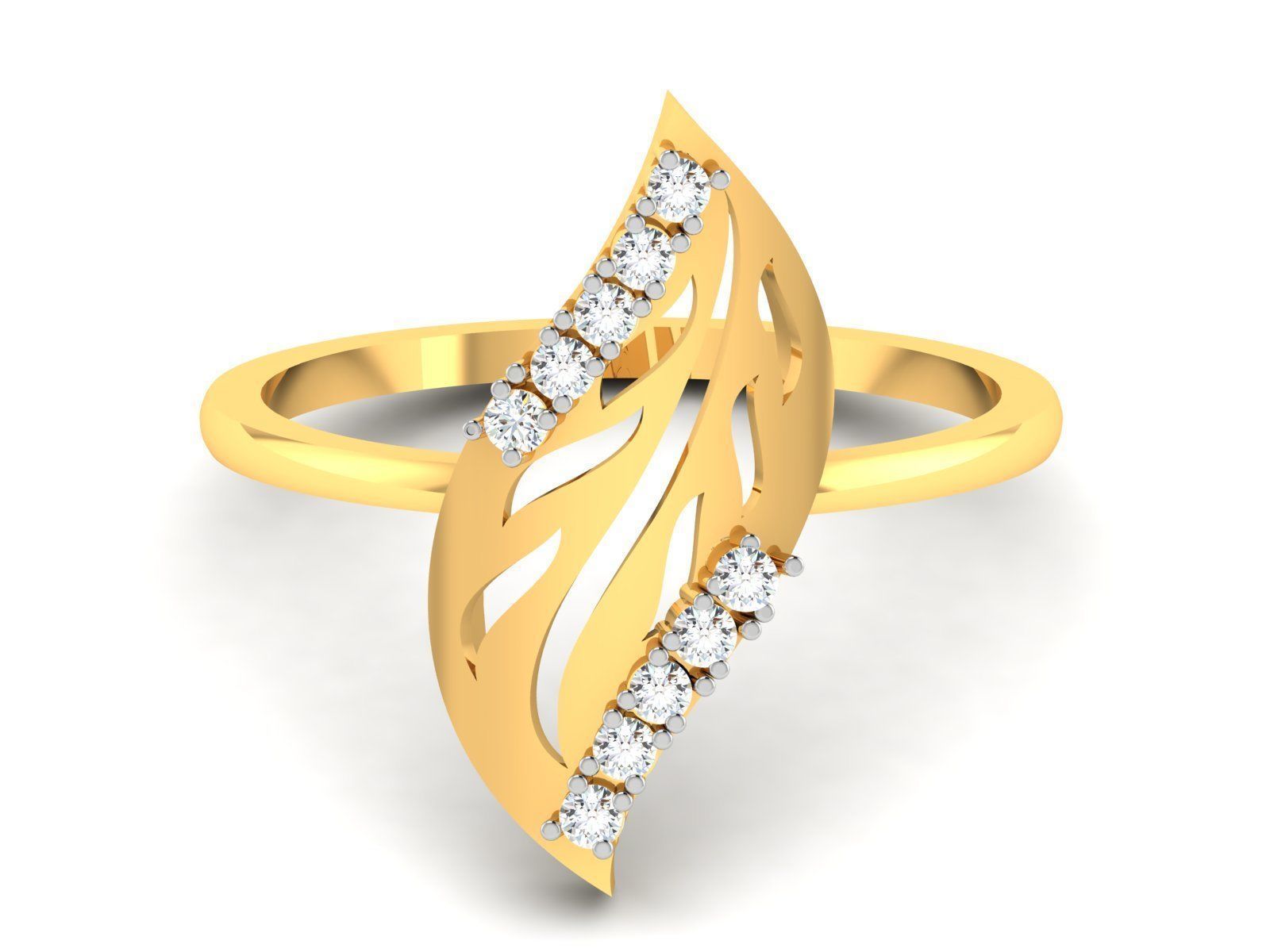Ring-6246 diamond ring gold 3D print model_6