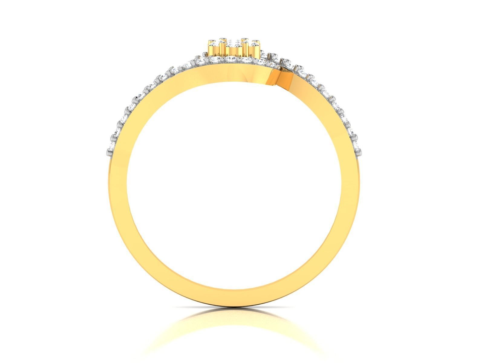 Ring-6856 diamond ring gold 3D print model_3