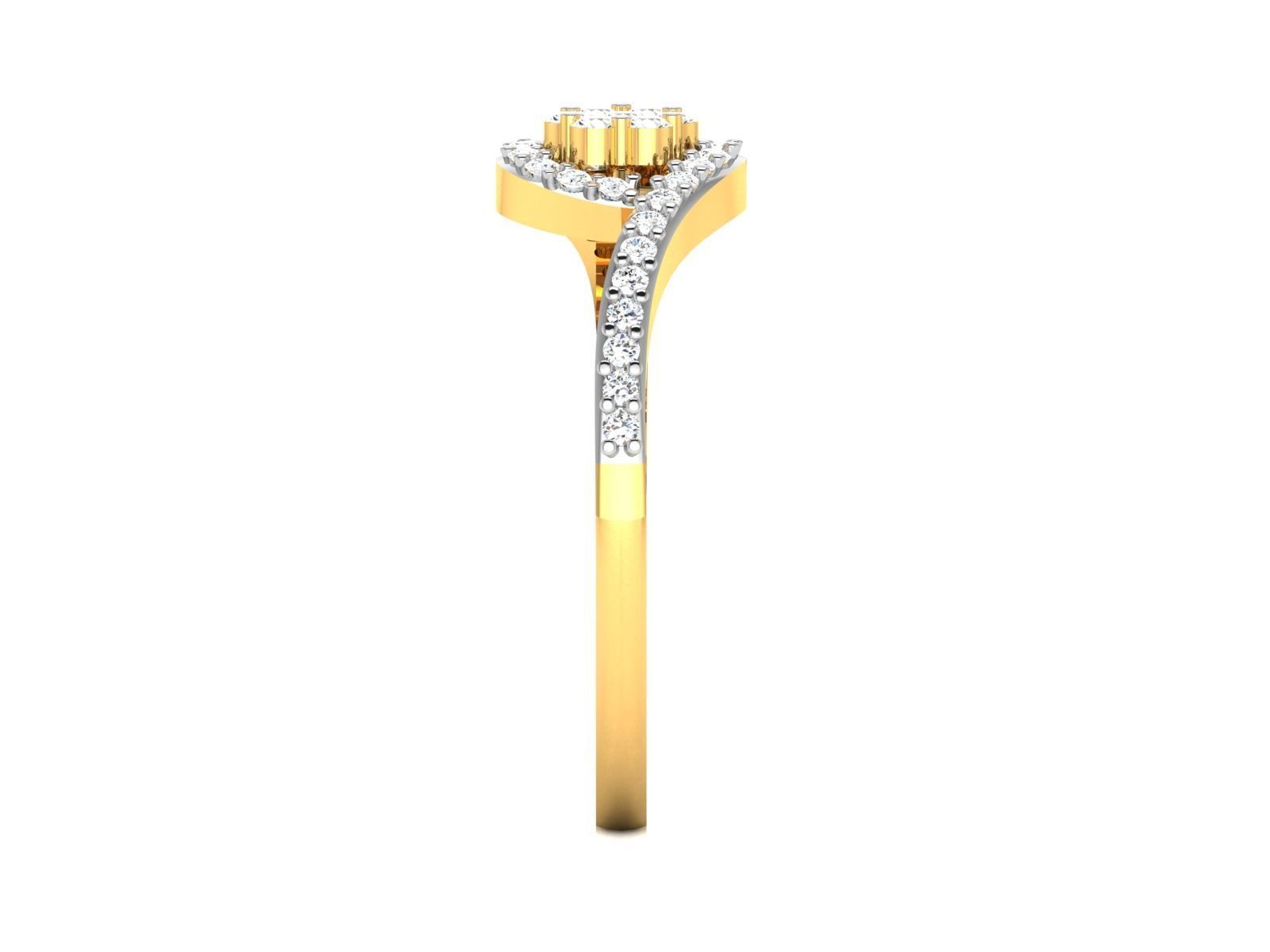 Ring-6856 diamond ring gold 3D print model_5