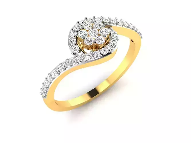 Ring-6856 diamond ring gold