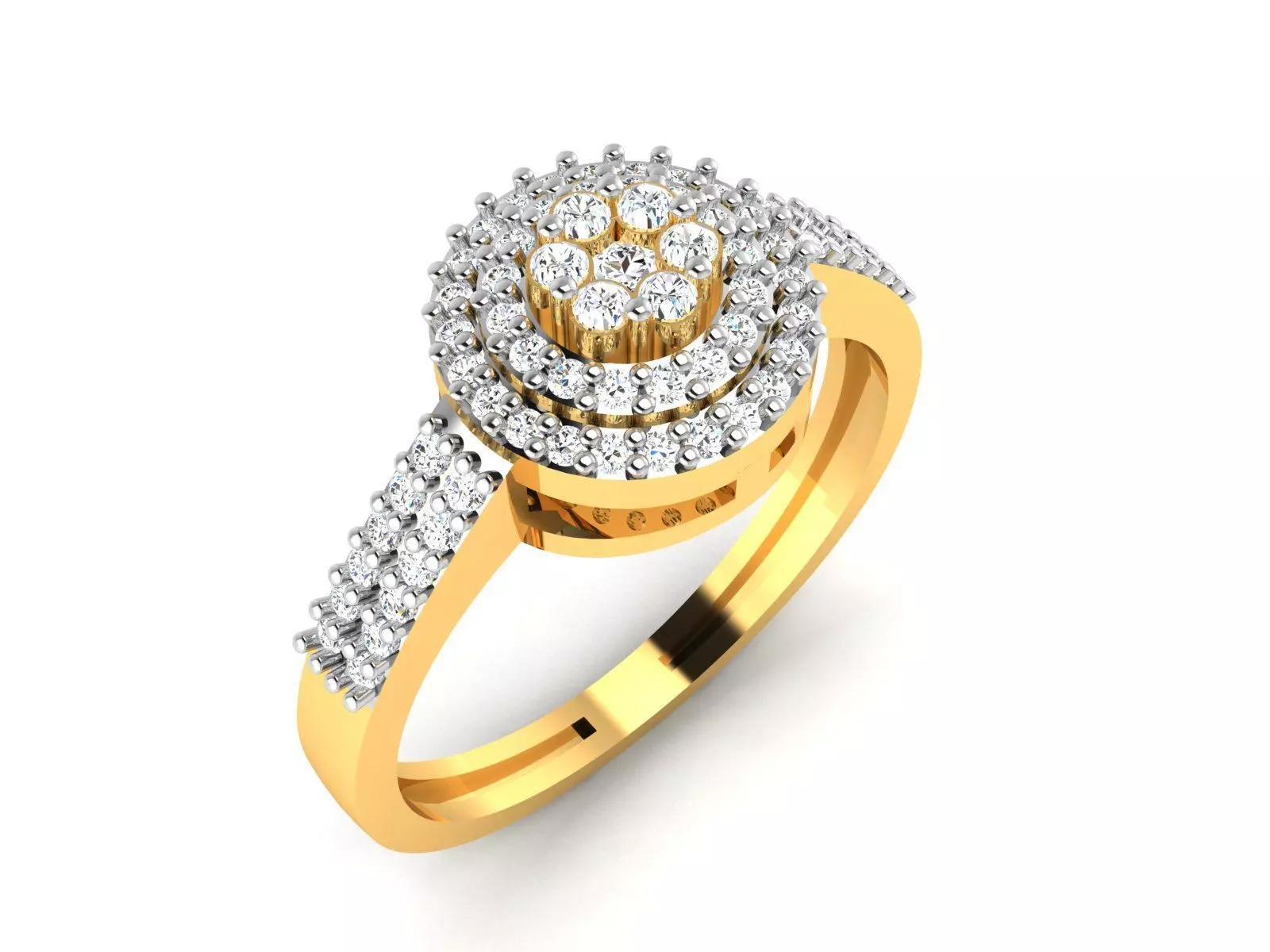 Ring-6855 diamond ring gold 3D print model_0