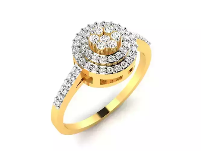 Ring-6854 diamond ring gold