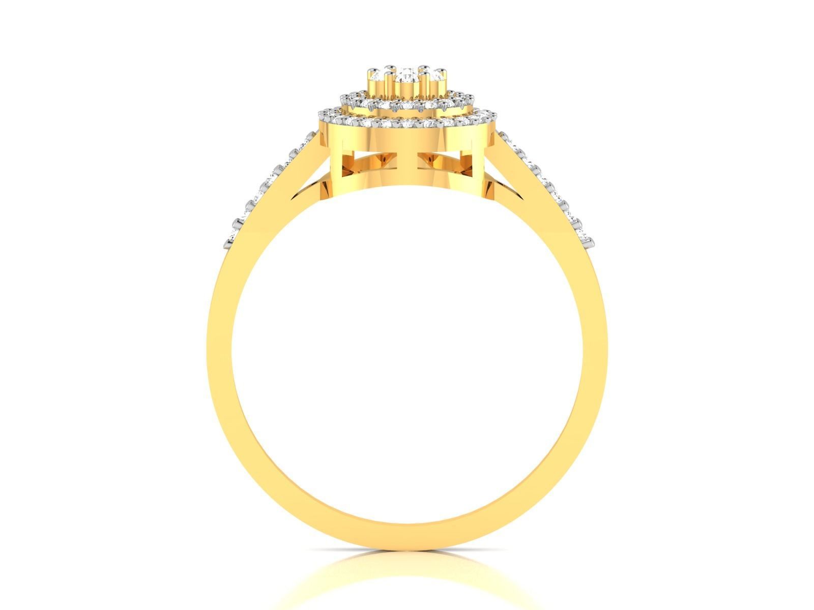 Ring-6854 diamond ring gold 3D print model_3